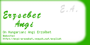 erzsebet angi business card